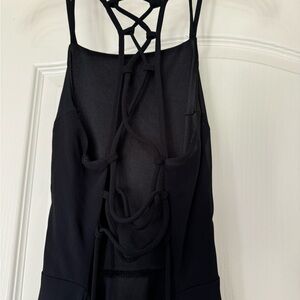 Black Halter Backless Knee-Length Bodycon Dress